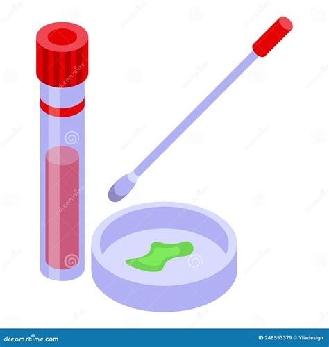 Vector Isom Trico Del Laboratorio Del Tubo De Ensayo Qu Mico