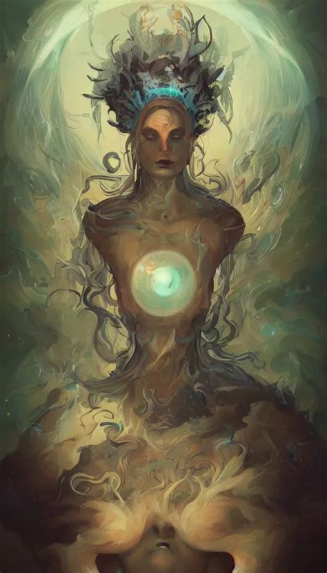 Portrait Of A Digital Shaman By Peter Mohrbacher Stable Diffusion