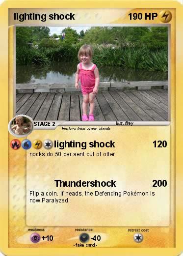 Pokémon Lighting Shock 4 4 Lighting Shock My Pokemon Card