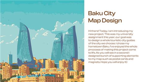 Baku City Map on Behance