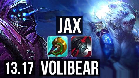 JAX Vs VOLIBEAR TOP 5 2 8 Rank 10 Jax TR Grandmaster 13 17