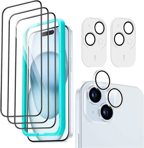 ESR Paquete De 3 2 Protectores De Pantalla Para IPhone 15 3