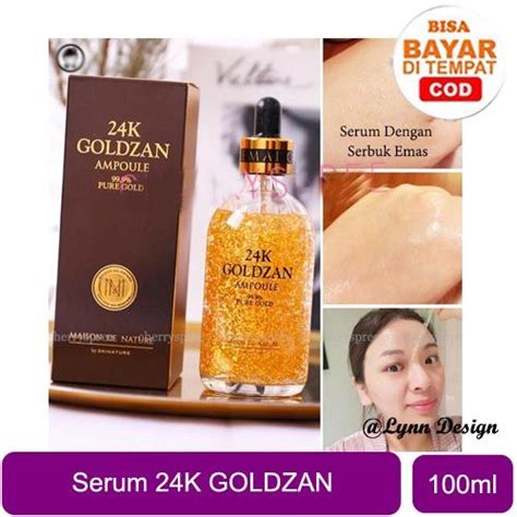 Goldzan Ampoule Serum Wajah Emas K Pure Gold Maison De Nature Ml