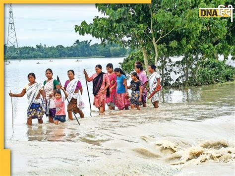 Assam Flood असम में बाढ़ से स्थिति गंभीर 9 जिलों में 5 लाख लोग प्रभावित Ndrf और Sdrf की टीमें