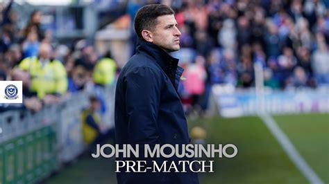 John Mousinho Pre Match Pompey Vs Blackpool YouTube