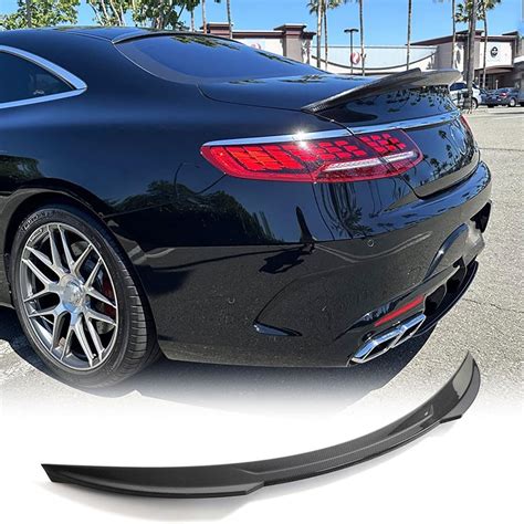 Mcarcar Kit W Carbon Fiber Trunk Spoiler For Mercedes Benz S Class