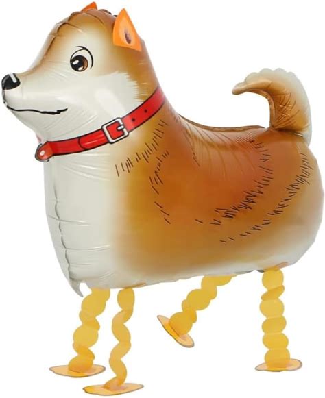 Diwuli Laufender Hund Luftballon Airwalker Ballon Tier Ballon Braun