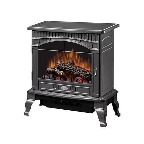 Dimplex Traditional 400 Sq Ft Electric Stove In Pewter The Home Depot Canada