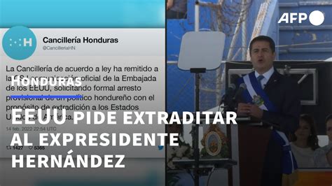 EEUU solicita a Honduras extradición del expresidente Juan Orlando