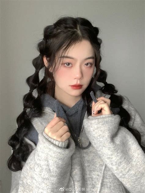 Pin De Nesbm En Korean Hairstyles Peinados Kawaii Trenzas Para El