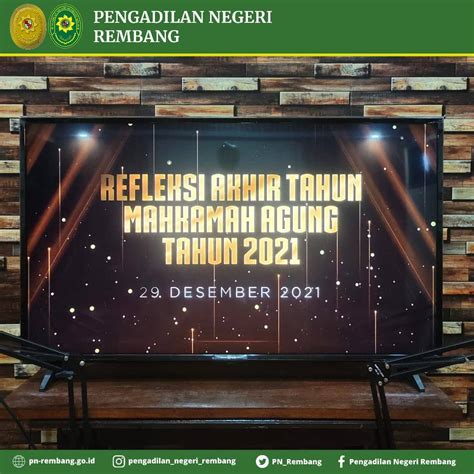 Refleksi Akhir Tahun Mahkamah Agung Tahun