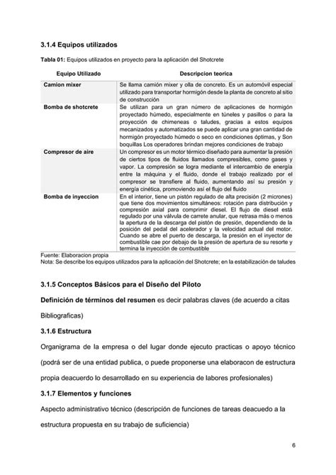 Modelo De Estructura De Trabajo De Suficiencia Pdf