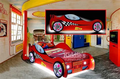 Car Bed – Glowing Red – Kiddie's Furniture