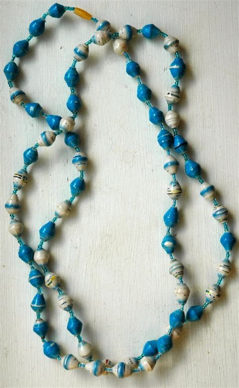 Necklaces Made From Rolled Paper Beads Made In Uganda Africa Paper Jewelry Paper Beads