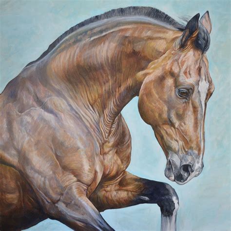 TITAN by Janet Hammill Art - Brown Horse Painting