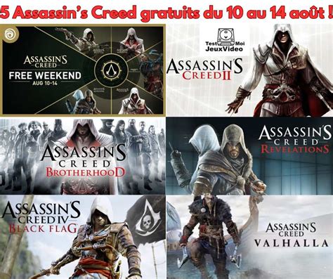 5 Assassin S Creed Gratuits Et Jouables Du 10 Au 14 Août