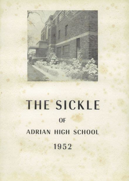 Explore 1952 Adrian High School Yearbook, Adrian MI - Classmates