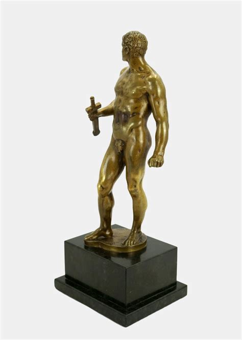 Hermann Volz Naked Warrior With Short Sword Bronze For Sale At Pamono