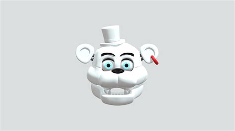 Glamrock Freddy Head Uncolored 3d Model By The Animater 321909 [f014298] Sketchfab