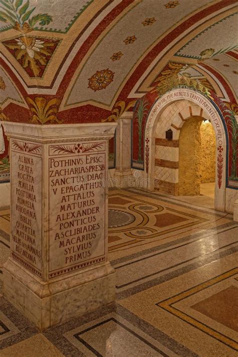 The Crypt Of Mosaics At Antiquaille Editorial Stock Photo Image Of