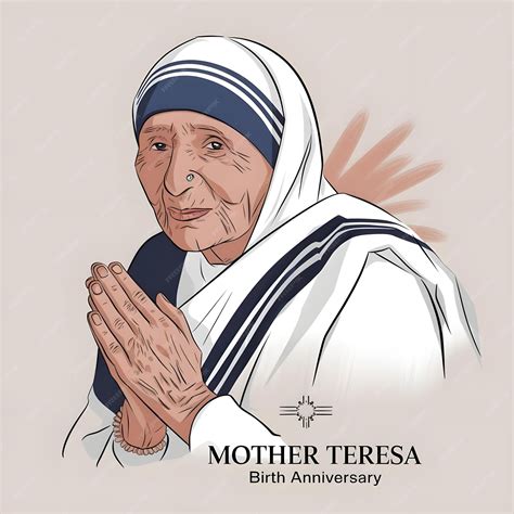 International charity day text background Mother Teresa Anniversary