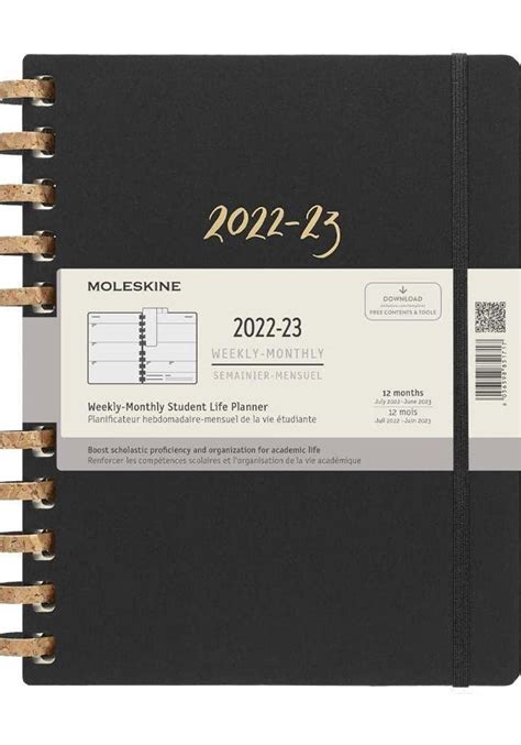 Kalendarz Moleskine 2022 2023 Akademicki Od Lipca Do Czerwca Rozmiar