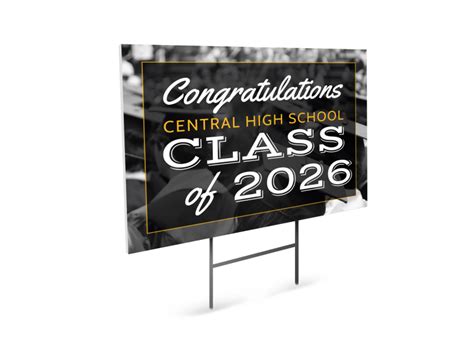 High School Graduation Yard Sign Template | MyCreativeShop