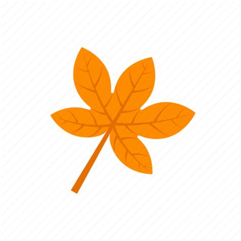 Autumn Leaf Orange Palmatifid Icon Download On Iconfinder