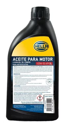 Aceite 20w50 Mineral Multigrado Api Sl 1 Litro Hella En Venta En Benito