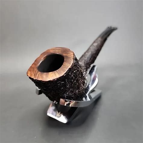 Castello Sea Rock Briar Kkk Rusticated Estate Briar Pipe Italian