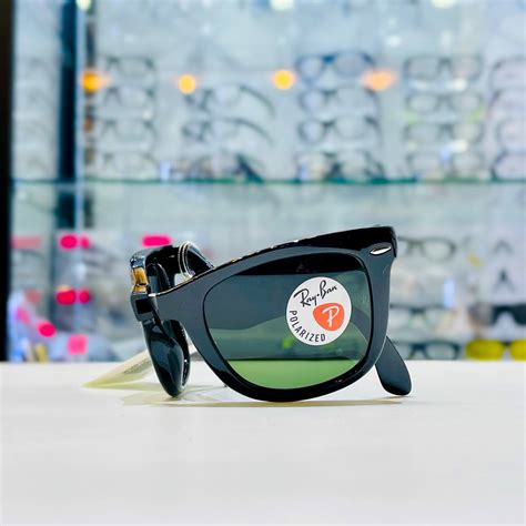 Ray Ban Wayfarer Folding Black / G15 Polarized (50) – 2aoptical