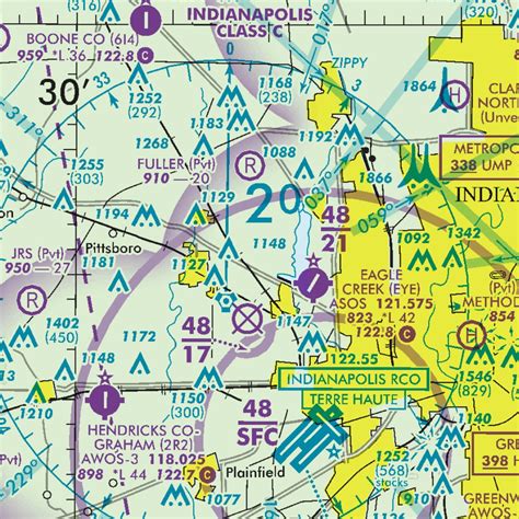 Indiana Aeronautical Chart Map By Avenza Systems Inc Avenza Maps