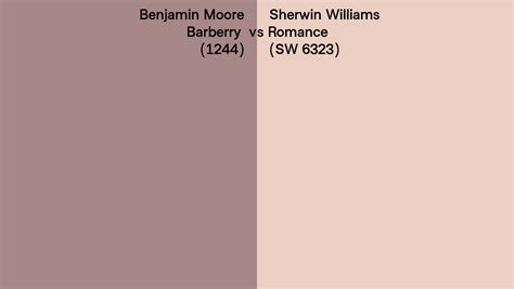 Benjamin Moore Barberry Vs Sherwin Williams Romance Sw