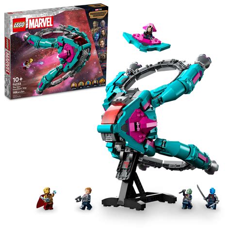 LEGO Marvel Guardians’ Ship 76255, Spaceship Toy with 5 Minifigures ...