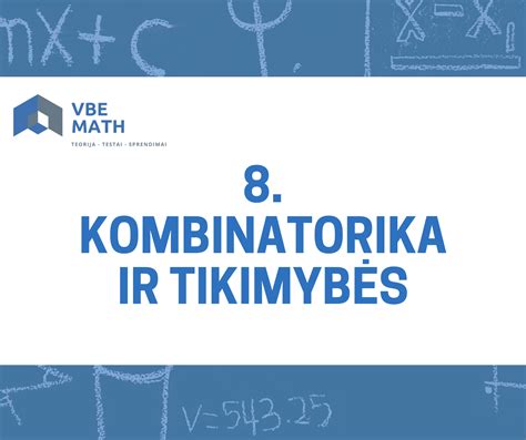 Kombinatorika Ir Tikimybės Vbe Math