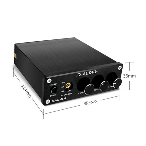 FX AUDIO DAC X4 Desktop Headphone Amplifier DAC MAX97220 USB DAC