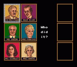 Clue Screenshots for SNES - MobyGames