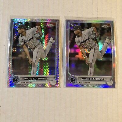 Topps Chrome Edward Cabrera Rookie Lot X Prism X Refractor