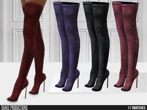 The Sims Resource ShakeProductions 678 Leather High Heels