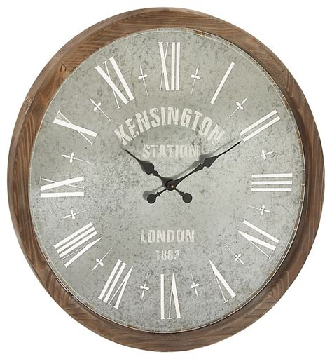 Kensington Station Wall Clock Farmhouse Wall Clocks By Brimfield