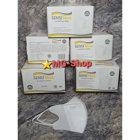 Jual Masker Sensi Duckbill Original Dewasa Ply Isi Pcs Shopee