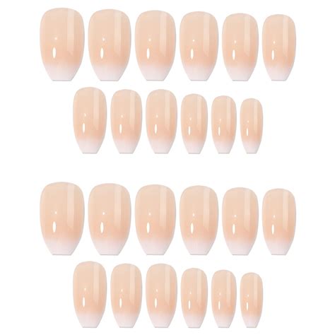 French Nail Patch Short Detachable Reusable Press Nail With Jelly Glue