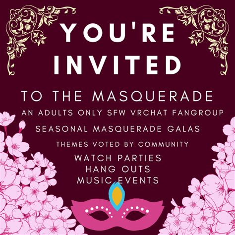 Come One Come All To The Masquerade Ball Rvrchat