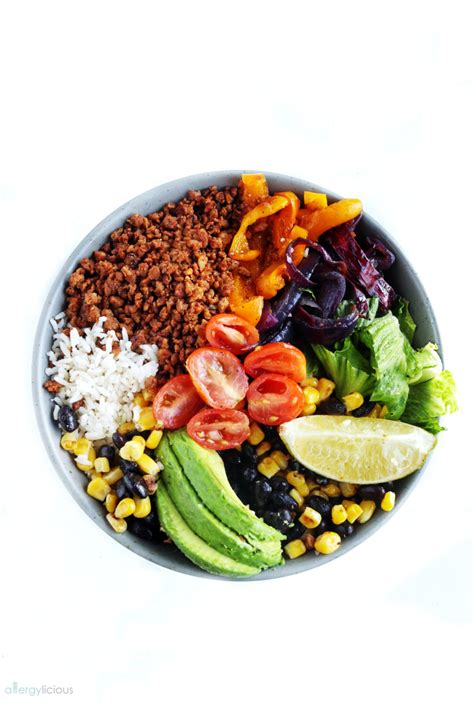 Vegan Chipotle Burrito Bowl with Gardein - Allergylicious