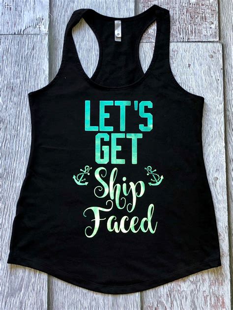 Beach Bachelorette Cruise Tanks Let S Get Ship Faced Etsy