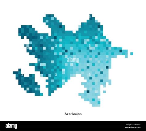 Vector ilustración geométrica aislada con silueta azul helado