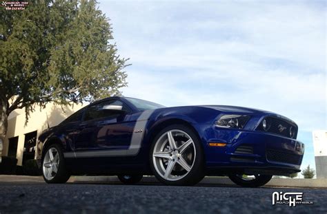 Ford Mustang Niche Apex M Black Machined With Dark Tint X