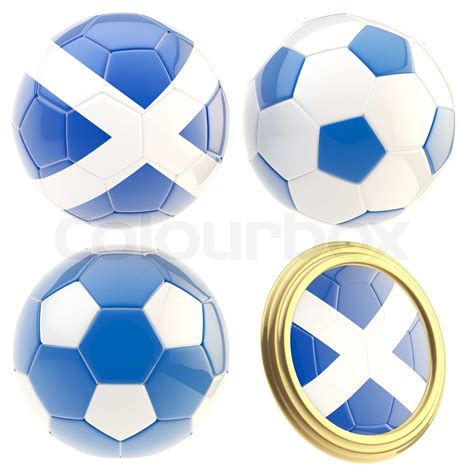 Scotland football team attributes isolated | Stock image | Colourbox