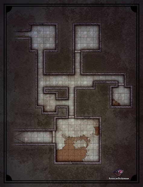 Small Dungeon Dandd Map For Roll20 And Tabletop Dice Grimorium