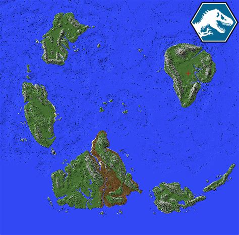 jurassic world map minecraft